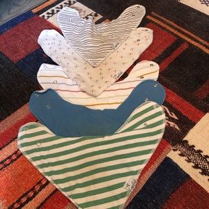 Copper Pearl burp cloths